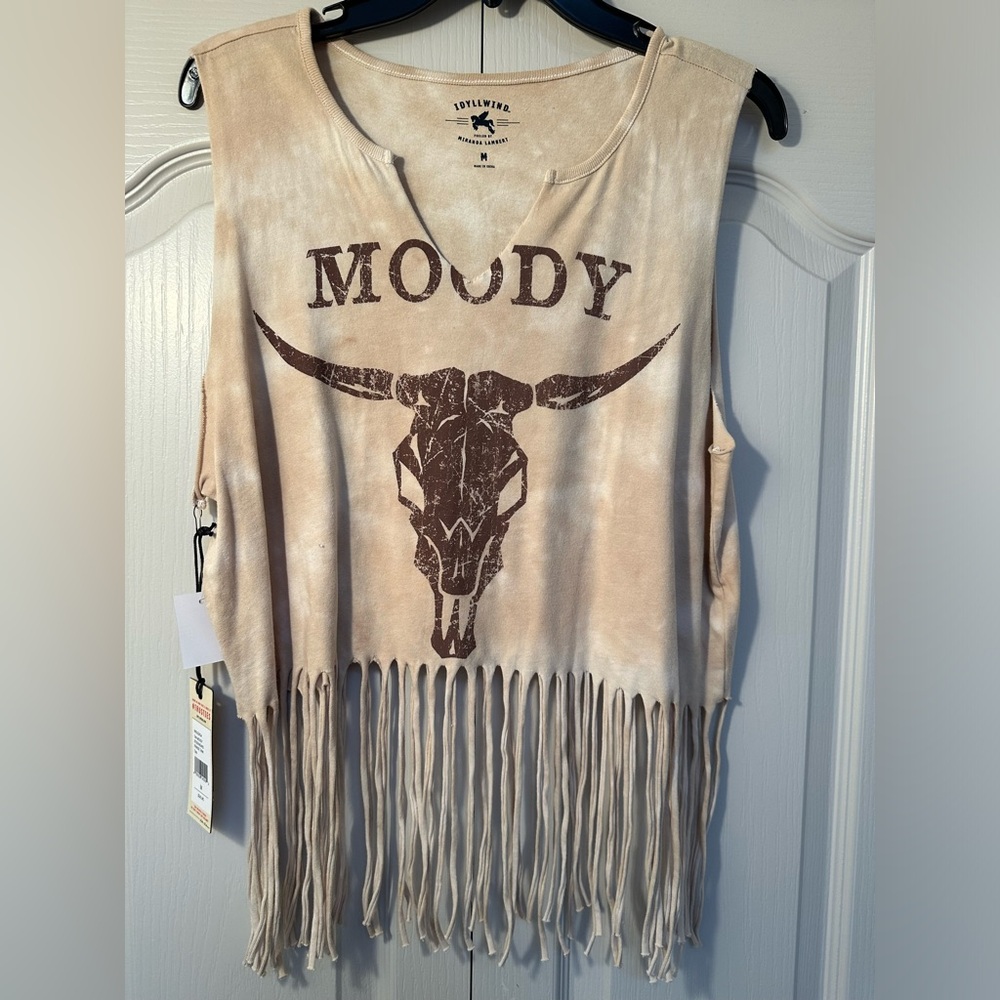 Miranda Lambert Moody Fringe Cutoff Shirt